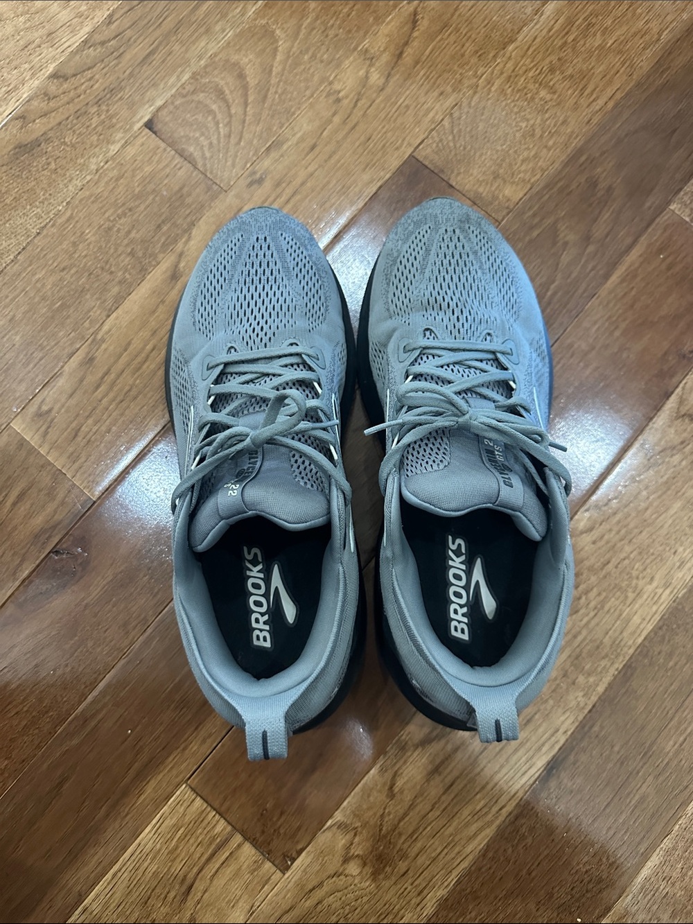 Brooks Glycerin Gts 22  Men's Grey Mesh Running Shoes with Black Insoles